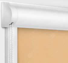 Рулонные кассетные шторы УНИ - Флора персиковый