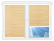 Рулонные кассетные шторы УНИ - Маракеш-еллоу на пластиковые окна