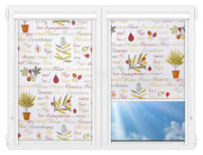 Рулонные кассетные шторы УНИ - Олив