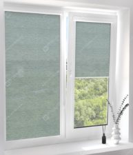 Рулонные кассетные шторы УНИ - Ямайка зеленый