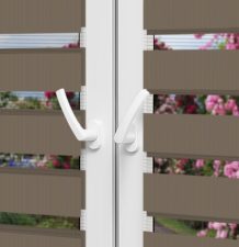 Рулонные шторы День-Ночь — Латина 1306 на пластиковые окна