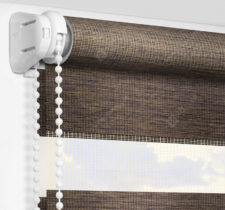 Рулонные шторы День-Ночь - Палермо темно-коричневый 16