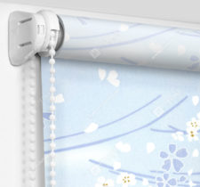 Рулонные шторы Мини - Сакура голубой