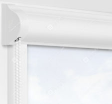 Рулонные кассетные шторы УНИ - Куба белый