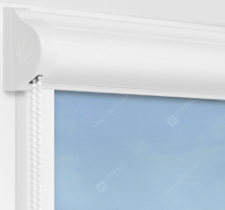 Рулонные кассетные шторы УНИ - Куба голубой