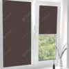 Рулонные кассетные шторы УНИ - Лейси коричневый на пластиковые окна