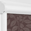 Рулонные кассетные шторы УНИ - Лейси коричневый на пластиковые окна
