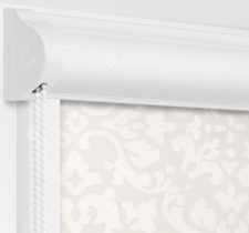 Рулонные кассетные шторы УНИ - Палау кремовый на пластиковые окна