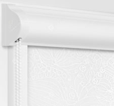 Рулонные кассетные шторы УНИ - Прованс белый на пластиковые окна
