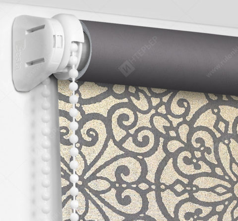 Рулонные шторы Мини - Риано серо-бежевый