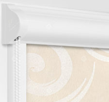 Рулонные кассетные шторы УНИ - Сейшелы бежевый на пластиковые окна