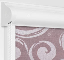 Рулонные кассетные шторы УНИ - Сейшелы сиреневый на пластиковые окна