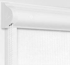 Рулонные кассетные шторы УНИ - Севилья белый на пластиковые окна