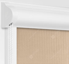 Рулонные кассетные шторы УНИ - Севилья бежевый на пластиковые окна