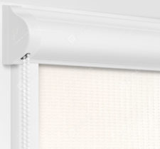 Рулонные кассетные шторы УНИ - Севилья молочный на пластиковые окна