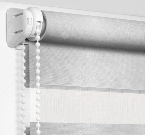 Рулонные шторы День-Ночь - Верона серебро 14