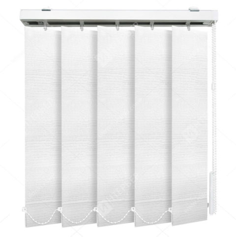 Вертикальные тканевые жалюзи Бруклин белый
