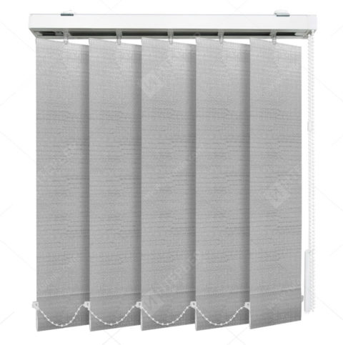 Вертикальные тканевые жалюзи Бруклин серый