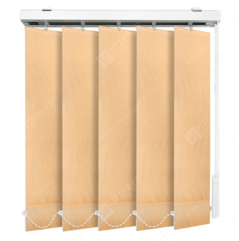 Вертикальные тканевые жалюзи Флора персиковый