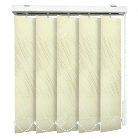 Вертикальные тканевые жалюзи Каприз бежевый