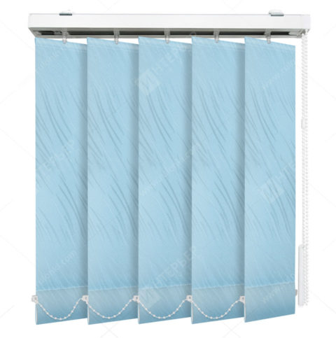 Вертикальные тканевые жалюзи Каприз голубой