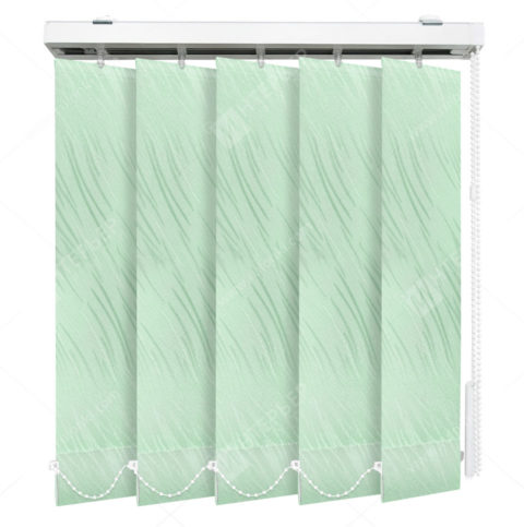 Вертикальные тканевые жалюзи Каприз салатовый