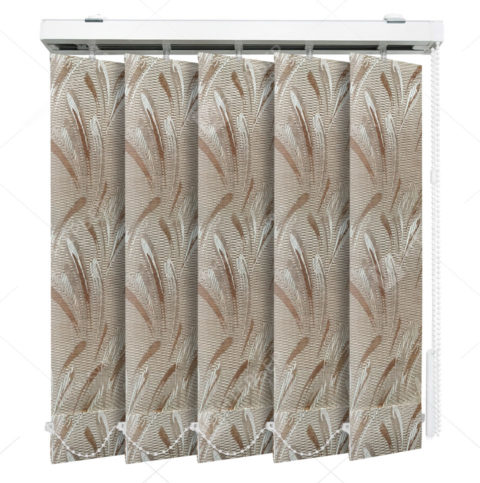 Вертикальные тканевые жалюзи Палома коричневый