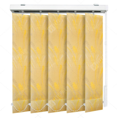 Вертикальные тканевые жалюзи Палома желтый