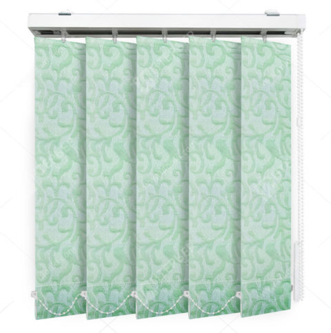 Вертикальные тканевые жалюзи Рита зеленый