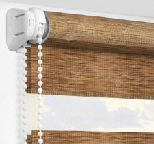 Рулонные шторы День-Ночь - Бергамо коричневый