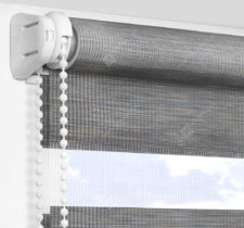 Рулонные шторы День-Ночь - Бергамо серо-коричневый