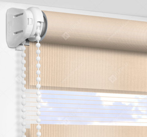 Рулонные шторы День-Ночь - Делия персиковый