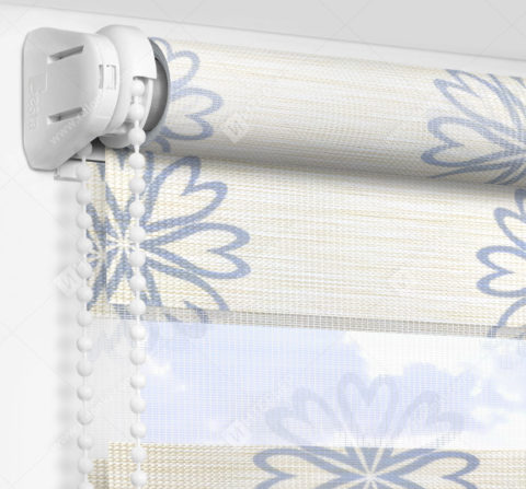 Рулонные шторы День-Ночь - Камино синий