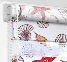 Рулонные шторы День-Ночь - Маера красно-коричневый