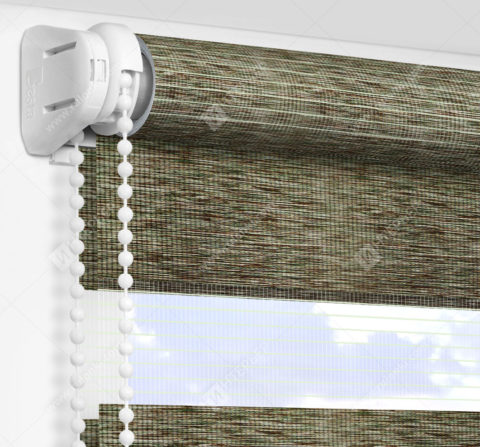 Рулонные шторы День-Ночь - Равелло зеленый