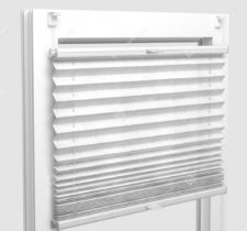 Шторы Плиссе - Авиано белый на пластиковые окна