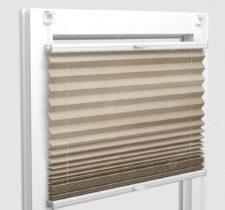 Шторы Плиссе - Флаер перл песочный на пластиковые окна