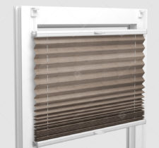 Шторы Плиссе - Флаер перл светло-коричневый на пластиковые окна