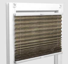 Шторы Плиссе - Гарда перл орех на пластиковые окна