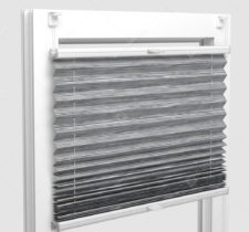 Шторы Плиссе - Гарда светло-серый на пластиковые окна