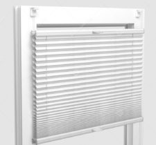 Шторы Плиссе - Капри белый на пластиковые окна