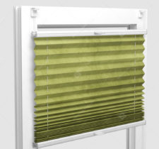 Шторы Плиссе - Краш перл лайм на пластиковые окна