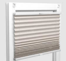 Шторы Плиссе - Мун блэкаут светло-кремовый на пластиковые окна