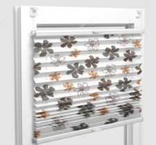 Шторы Плиссе - Того коричневый на пластиковые окна