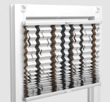 Шторы Плиссе - Васто коричневый на пластиковые окна