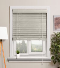 Деревянные жалюзи 50 мм, цвет 35 Серебро