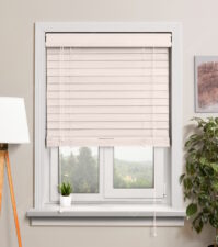 Деревянные жалюзи 50 мм, цвет 55 Перламутровый